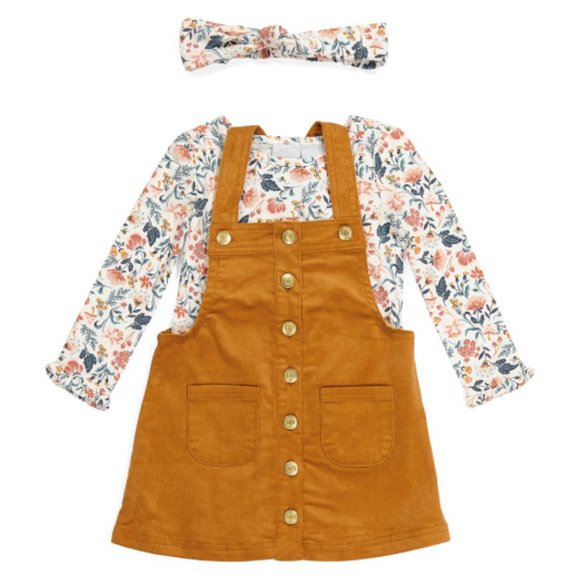 Tahari Other - TAHARI Toddler Girls 2pc Corduroy Jumper Set With Headband / NWT / Size 3T